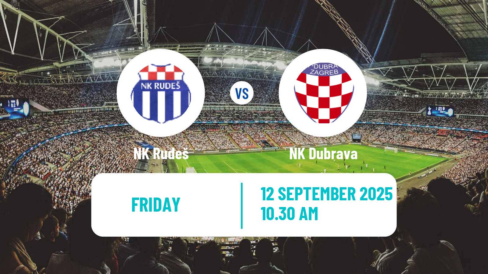 Soccer Croatian Prva NL Rudeš - Dubrava