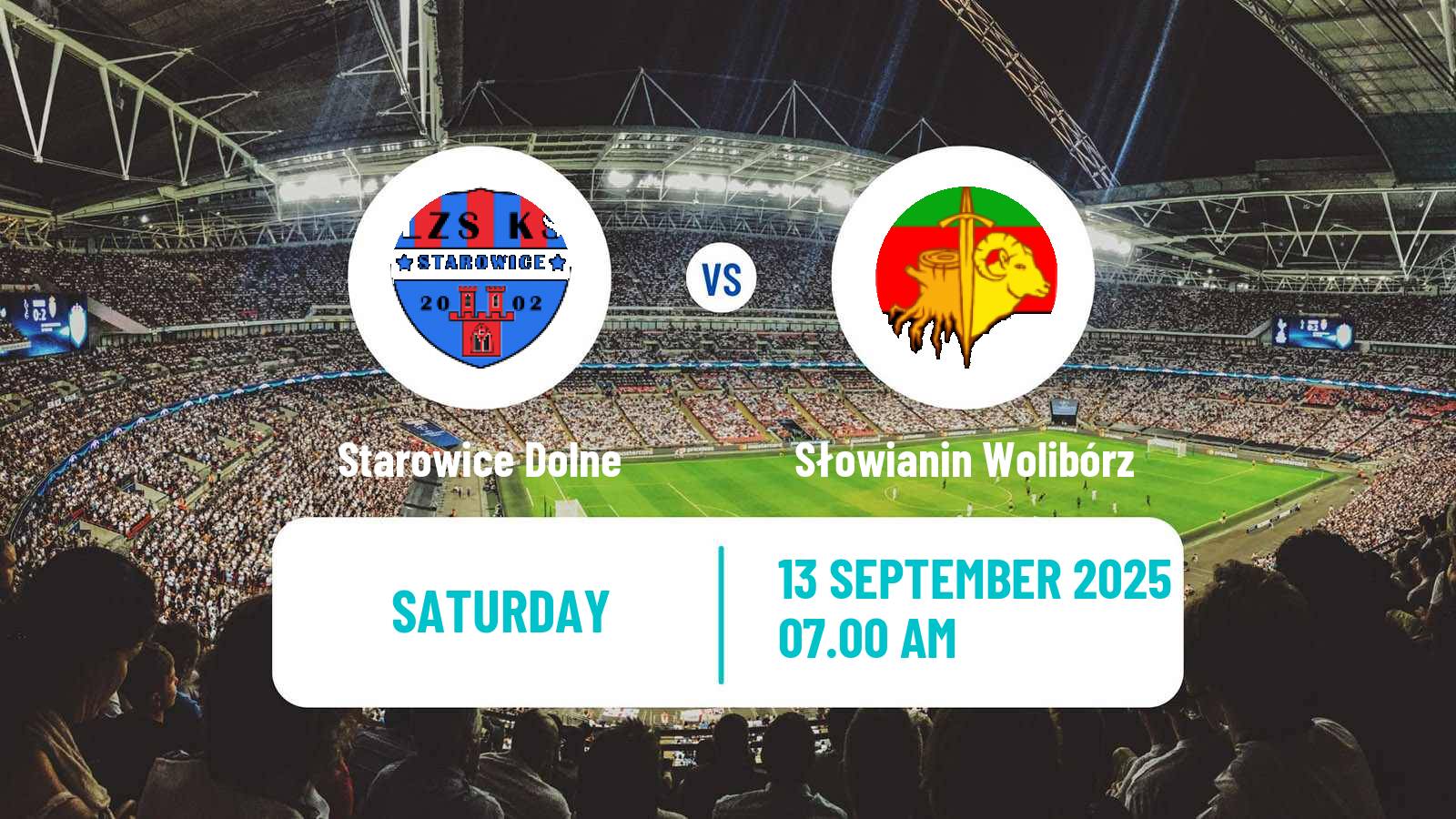 Soccer Polish Division 3 - Group III Starowice Dolne - Słowianin Wolibórz