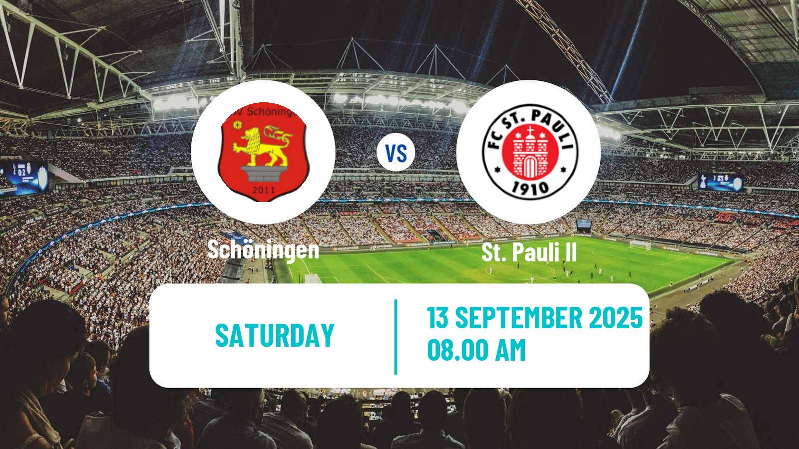 Soccer German Regionalliga North Schöningen - St. Pauli II