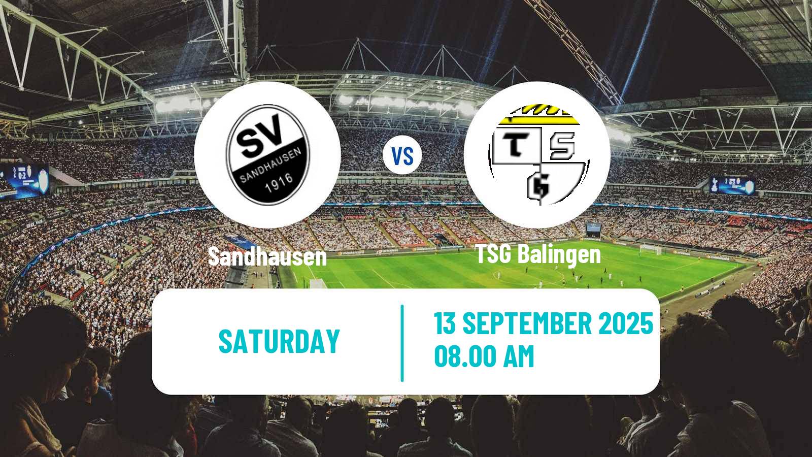 Soccer German Regionalliga Sudwest Sandhausen - Balingen