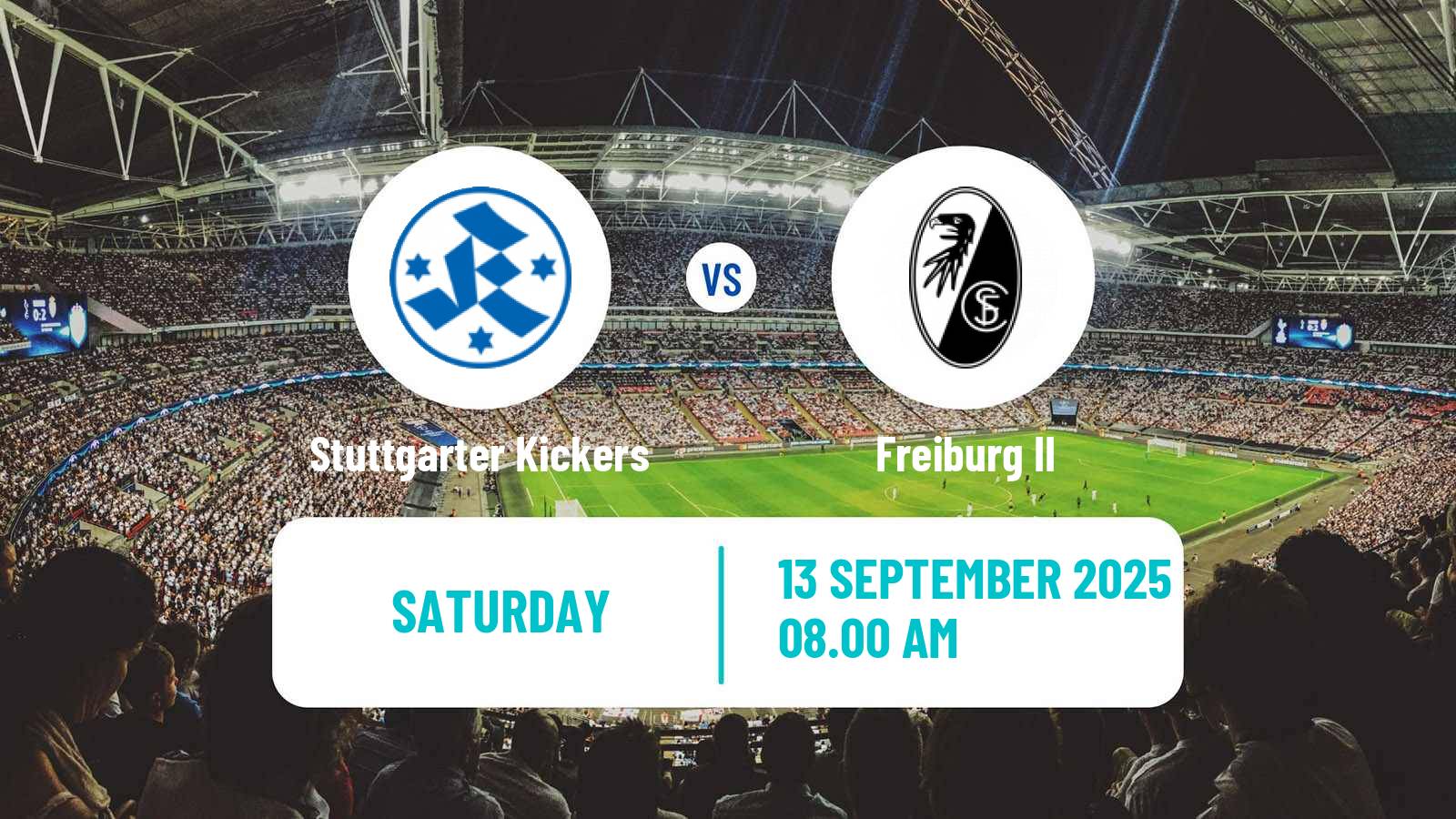 Soccer German Regionalliga Sudwest Stuttgarter Kickers - Freiburg II