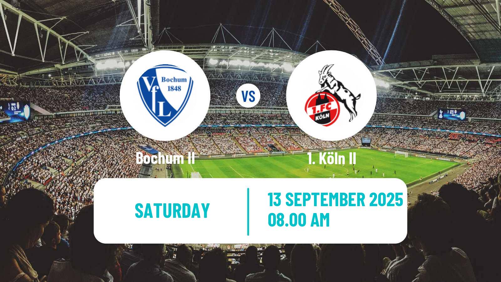 Soccer German Regionalliga West Bochum II - Köln II