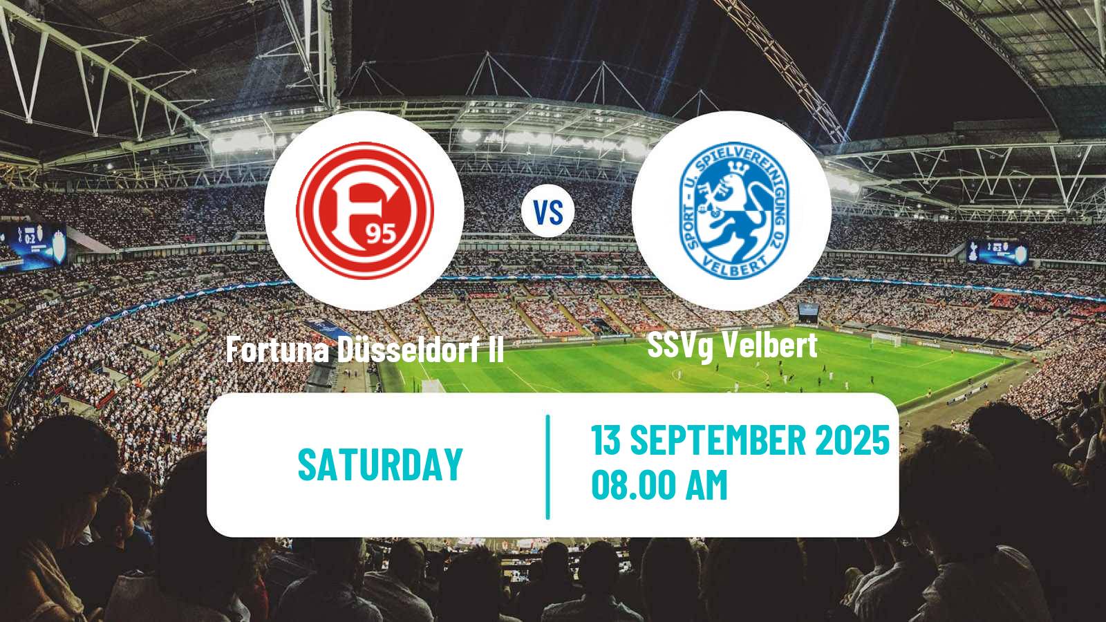 Soccer German Regionalliga West Fortuna Düsseldorf II - Velbert