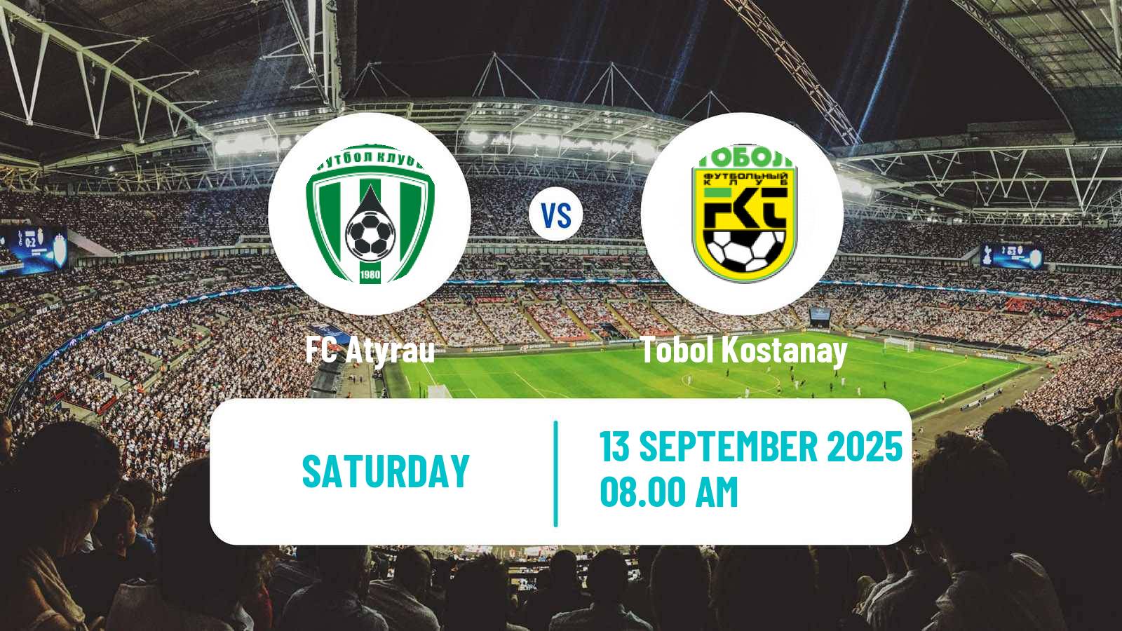Soccer Kazakh Premier League Atyrau - Tobol Kostanay