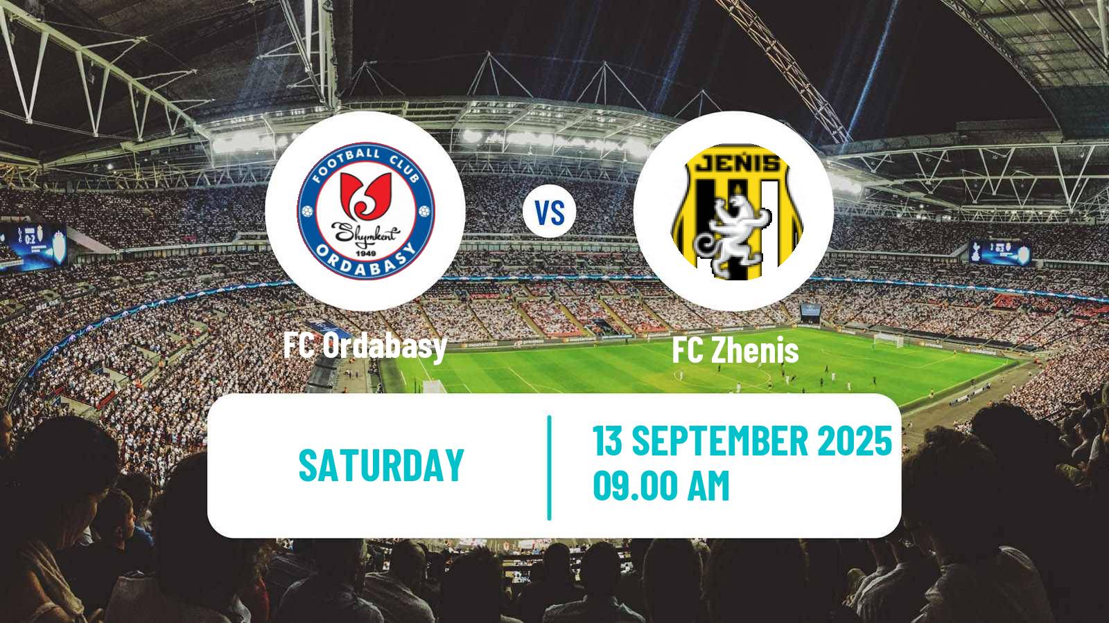 Soccer Kazakh Premier League Ordabasy - Zhenis