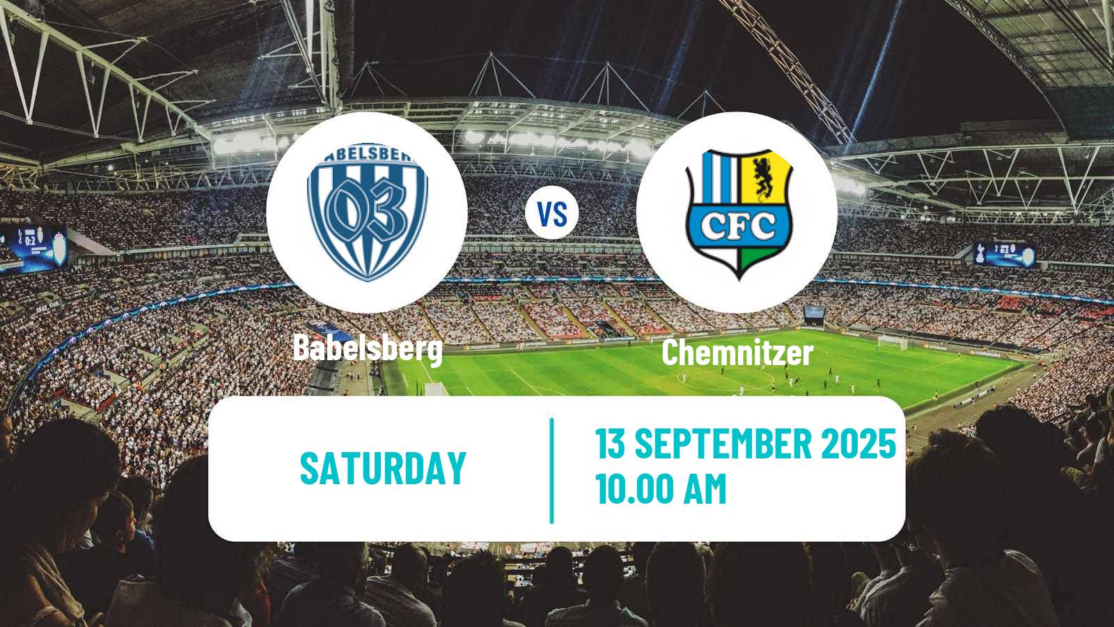 Soccer German Regionalliga Nordost Babelsberg - Chemnitzer