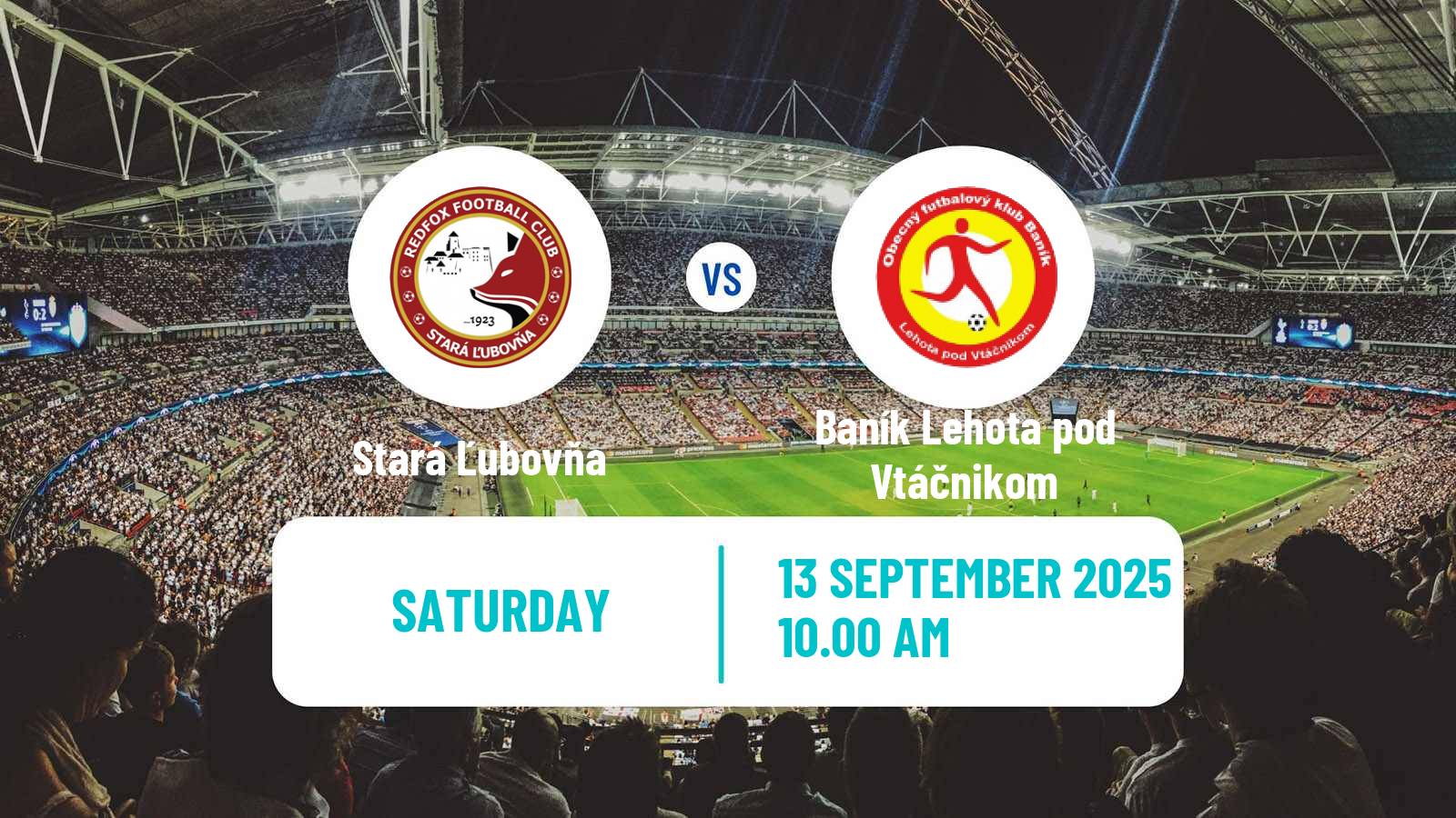 Soccer Slovak 2 Liga Stará Ľubovňa - Baník Lehota pod Vtáčnikom