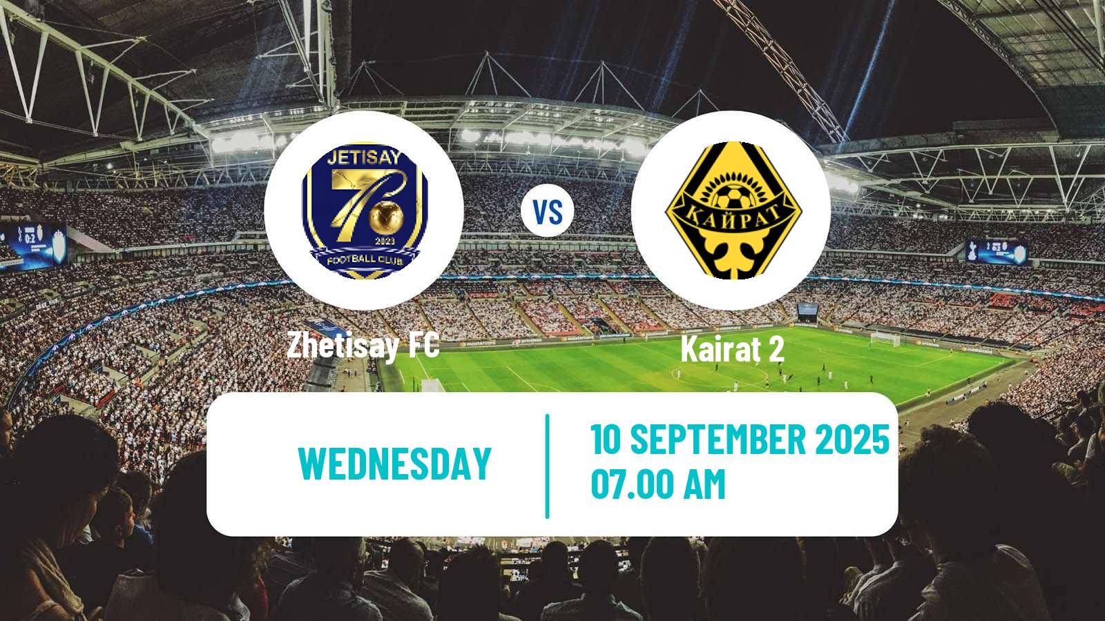 Soccer Kazakh First Division Zhetisay - Kairat 2