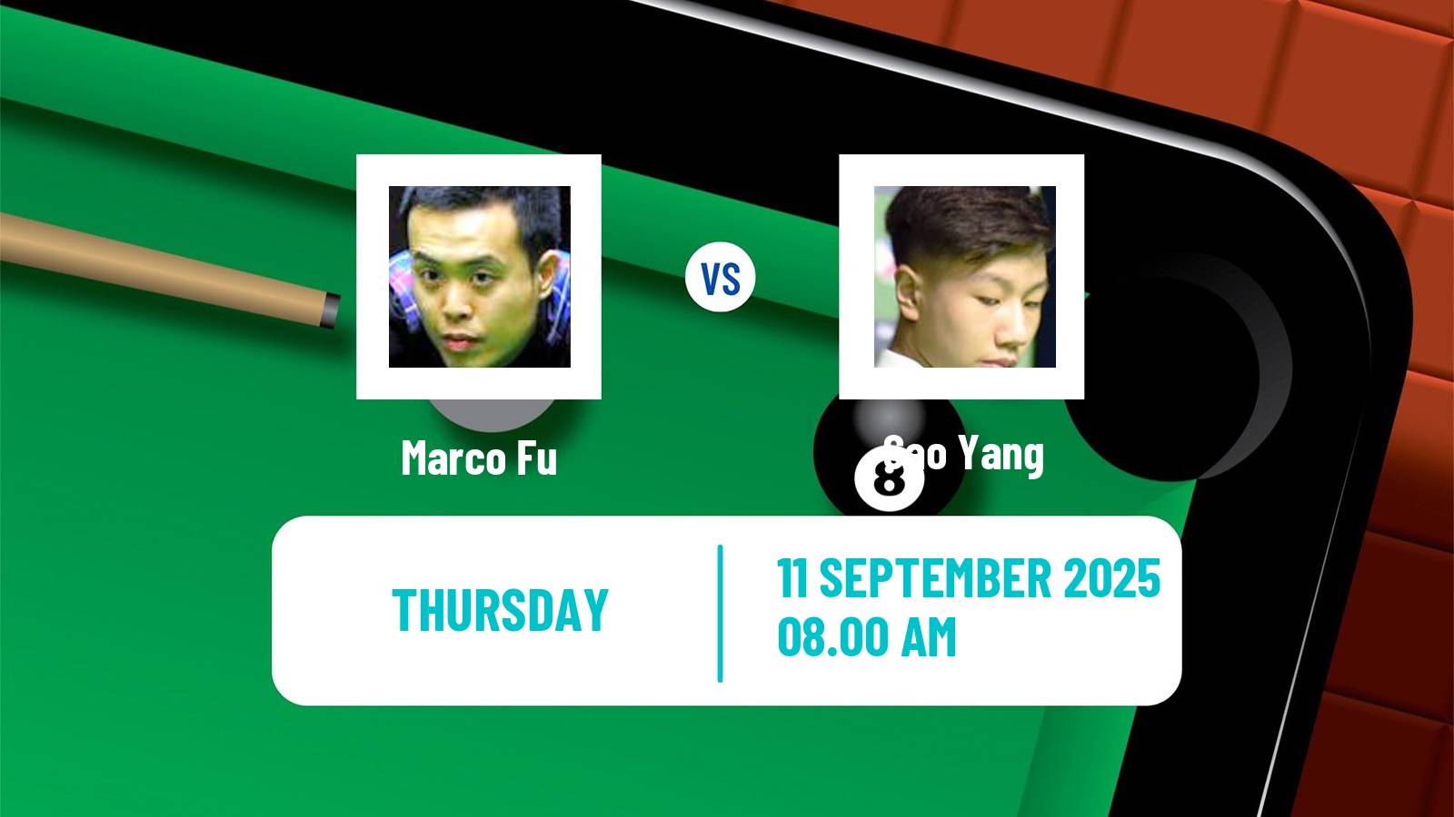 Snooker English Open Marco Fu - Gao Yang