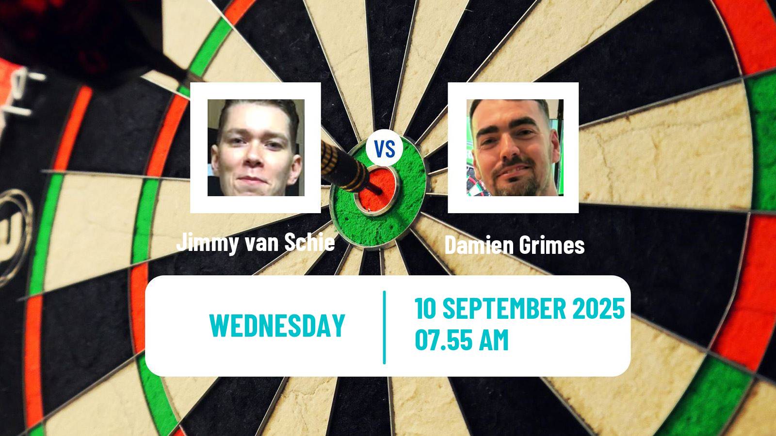 Darts Modus Super Series Jimmy van Schie - Damien Grimes