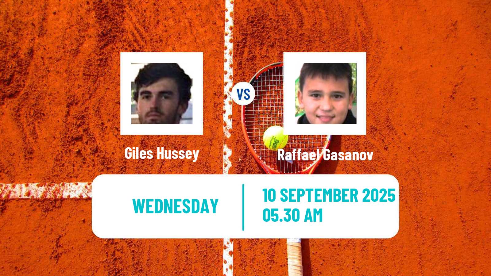 Tennis ITF M15 Madrid 2 Men Giles Hussey - Raffael Gasanov