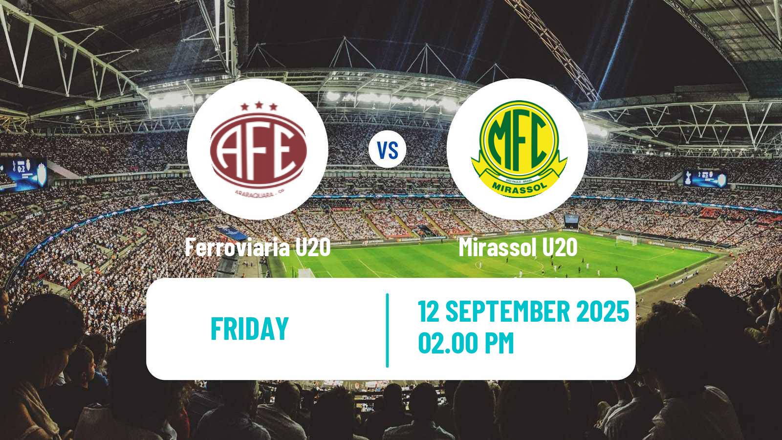 Soccer Brazilian Paulista U20 Ferroviaria U20 - Mirassol U20