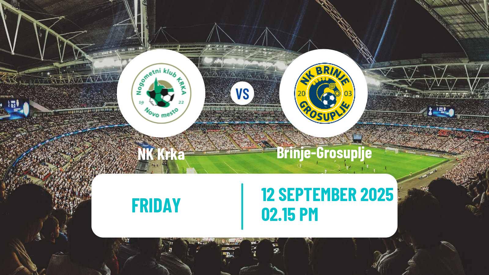 Soccer Slovenian 2 SNL Krka - Brinje-Grosuplje