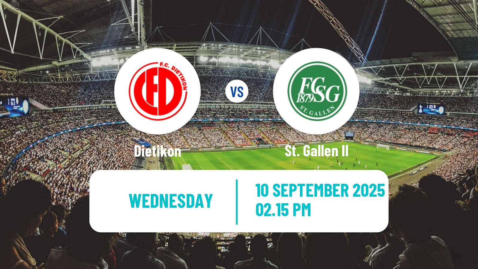 Soccer Swiss 1 Liga Classic Group 3 Dietikon - St. Gallen II