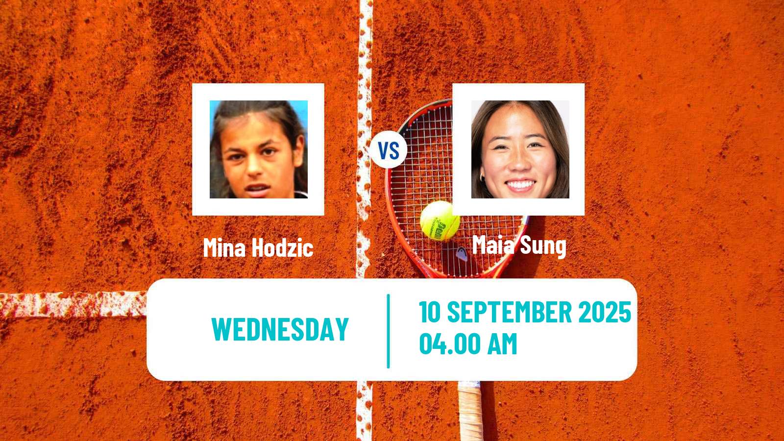 Tennis ITF W15 Dijon Women Mina Hodzic - Maia Sung