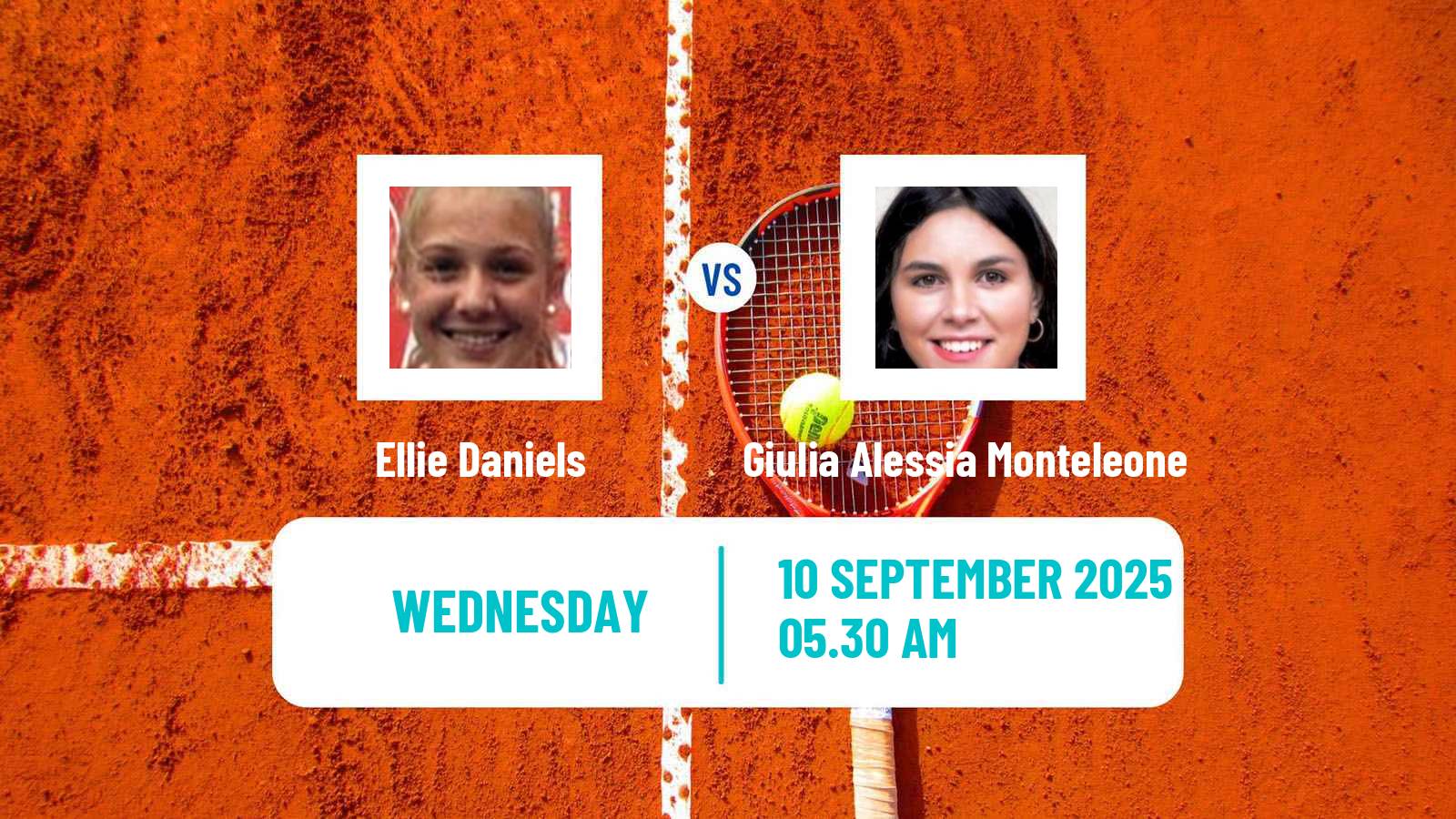 Tennis ITF W15 Monastir 33 Women Ellie Daniels - Giulia Alessia Monteleone