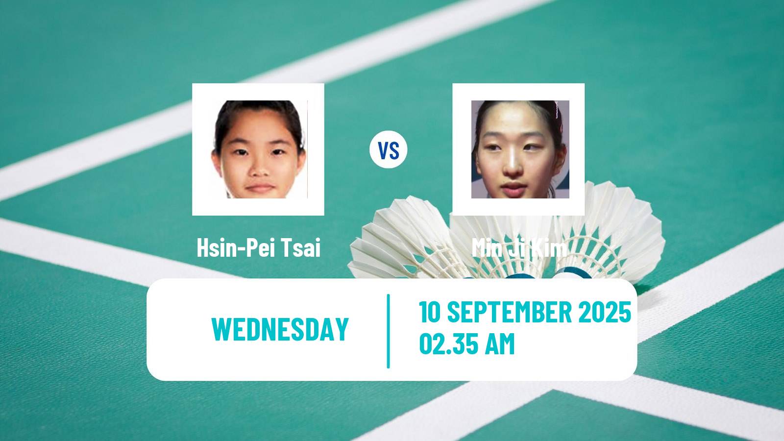 Badminton BWF World Tour Vietnam Open Women Hsin-Pei Tsai - Min Ji Kim