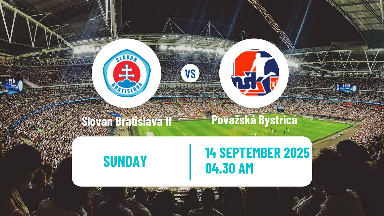 Soccer Slovak 2 Liga Slovan Bratislava II - Považská Bystrica