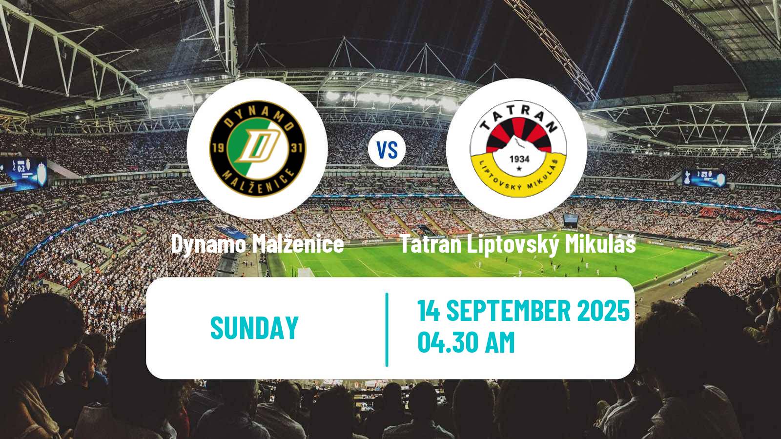 Soccer Slovak 2 Liga Dynamo Malženice - Tatran Liptovský Mikuláš