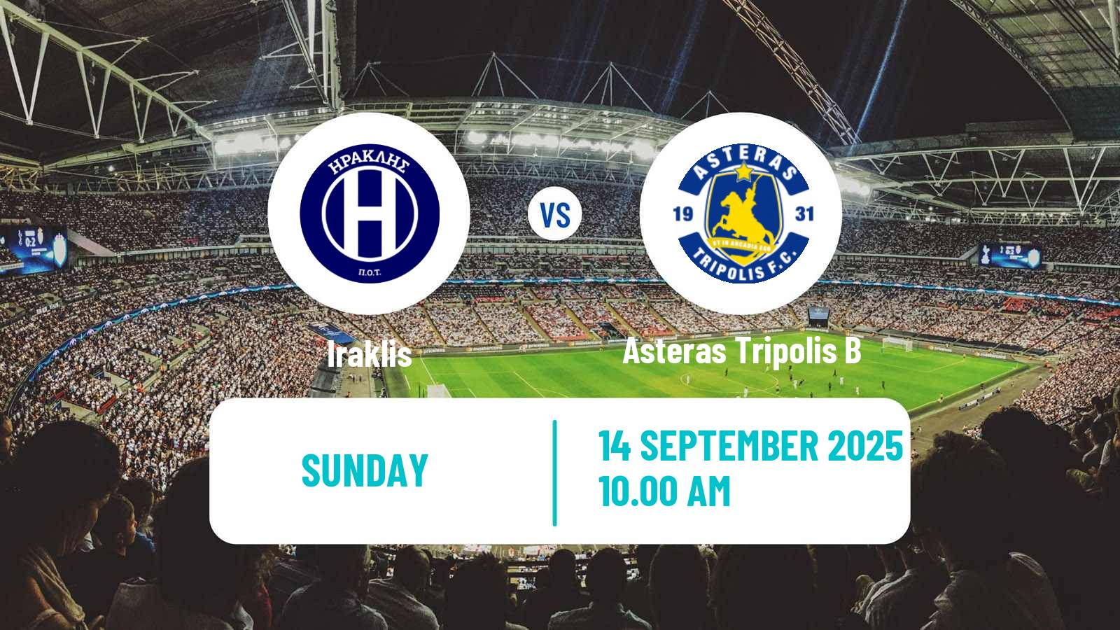 Soccer Greek Super League 2 Iraklis - Asteras Tripolis B