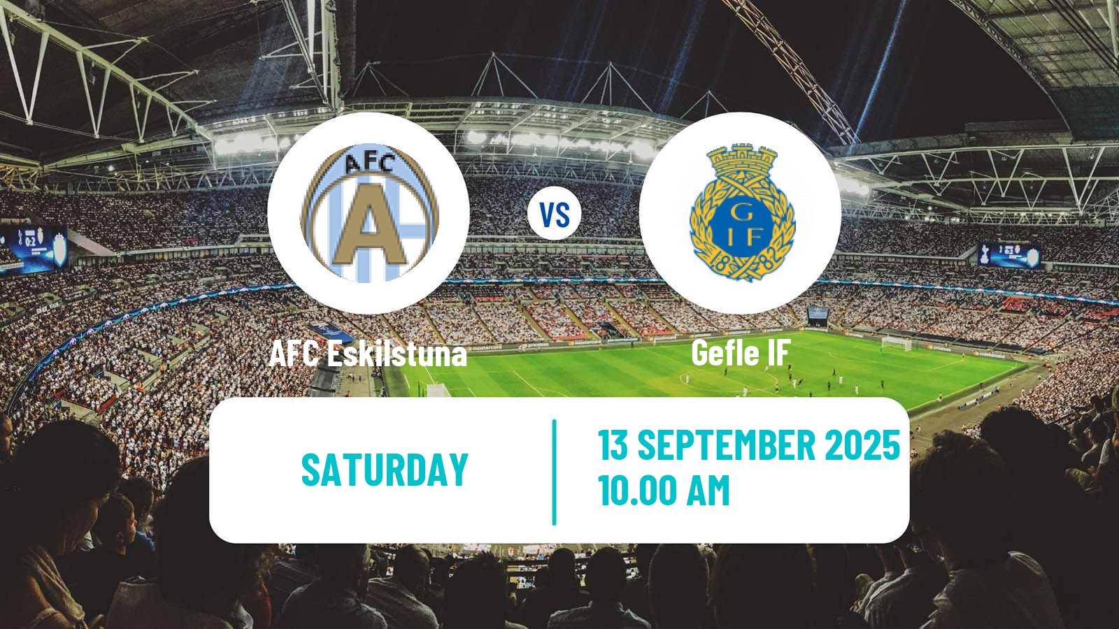 Soccer Swedish Division 1 Norra AFC Eskilstuna - Gefle