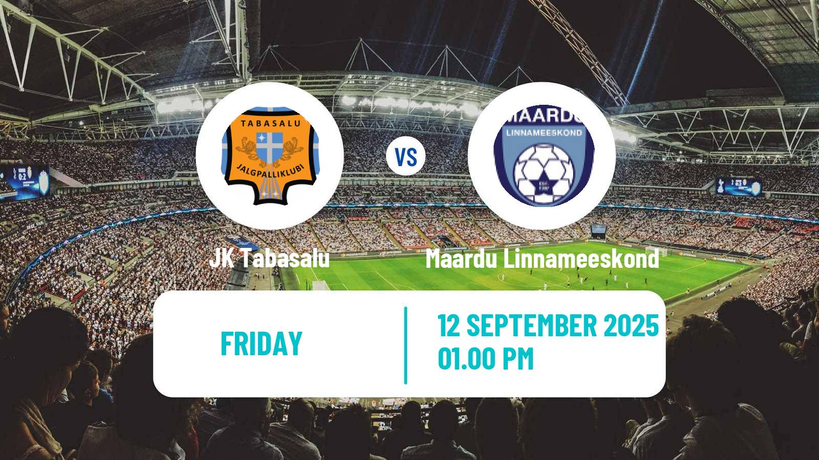 Soccer Estonian Esiliiga B Tabasalu - Maardu Linnameeskond