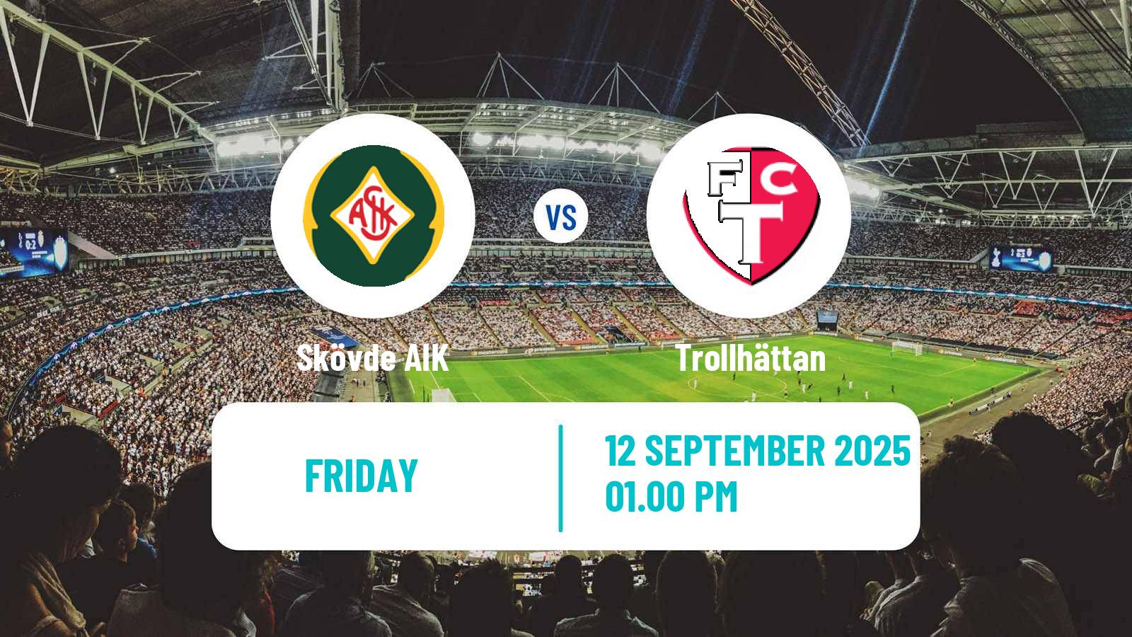 Soccer Swedish Division 1 Södra Skövde AIK - Trollhättan
