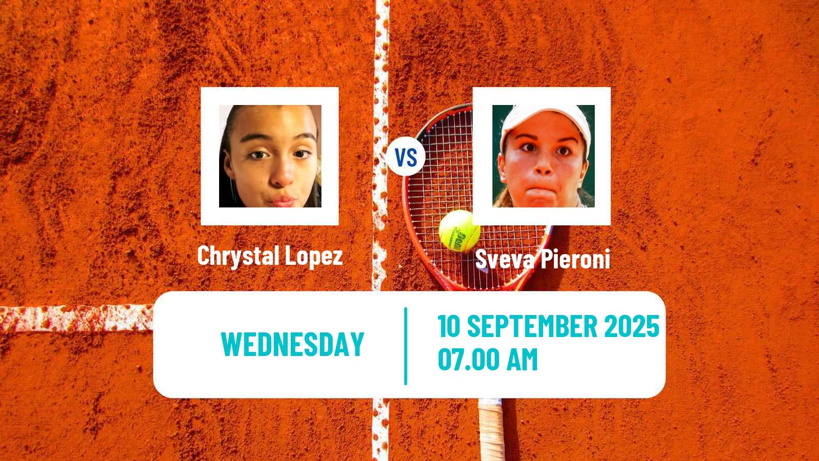 Tennis ITF W15 Monastir 33 Women Chrystal Lopez - Sveva Pieroni