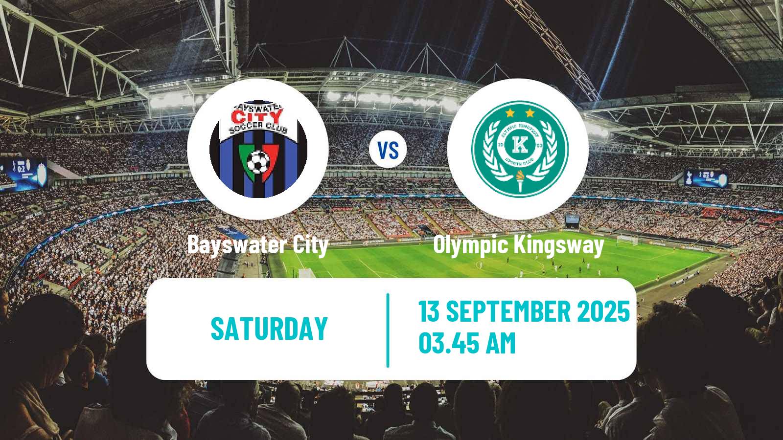 Soccer Australian NPL Western Australia Bayswater City - Olympic Kingsway