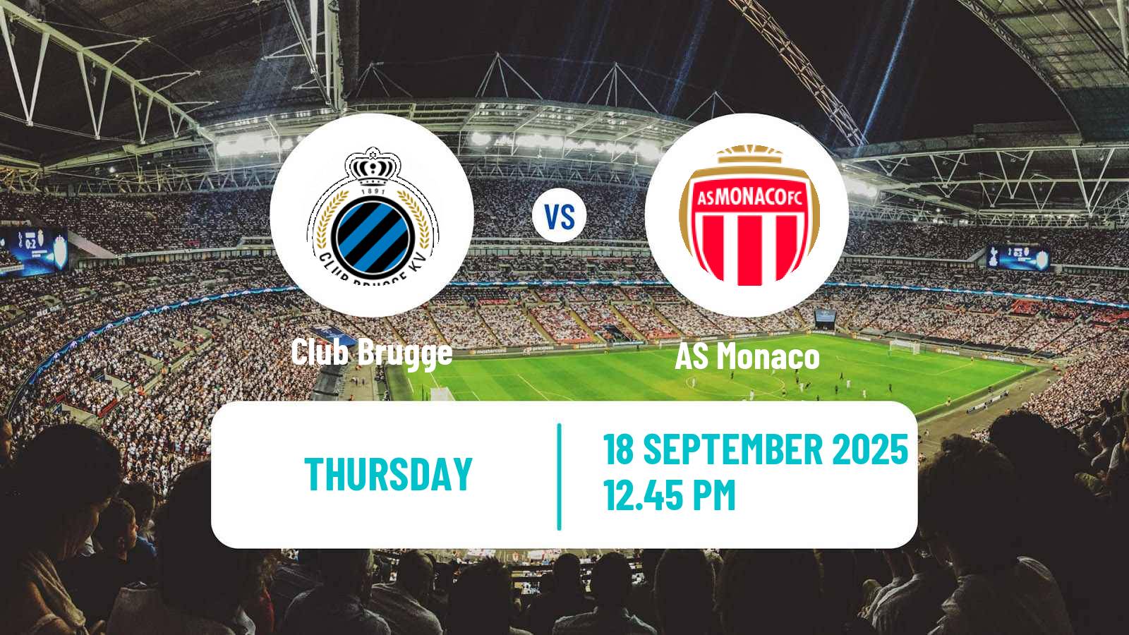 Soccer UEFA Champions League Club Brugge - Monaco