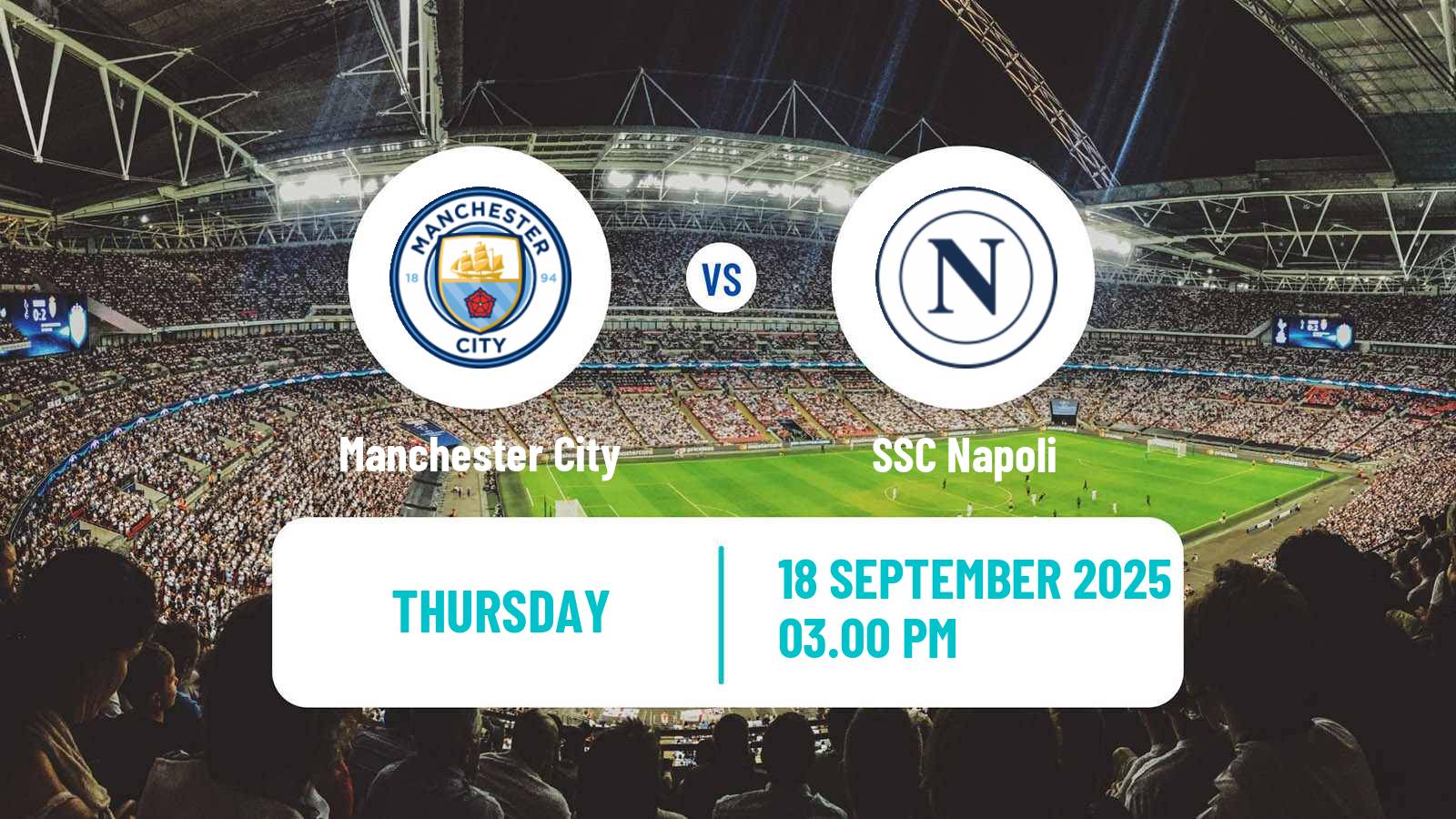 Soccer UEFA Champions League Manchester City - Napoli