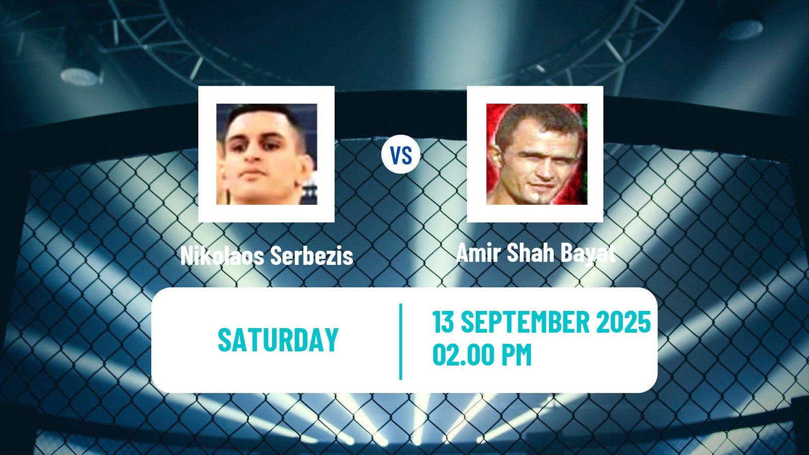 MMA Featherweight Oktagon Men Nikolaos Serbezis - Amir Shah Bayat