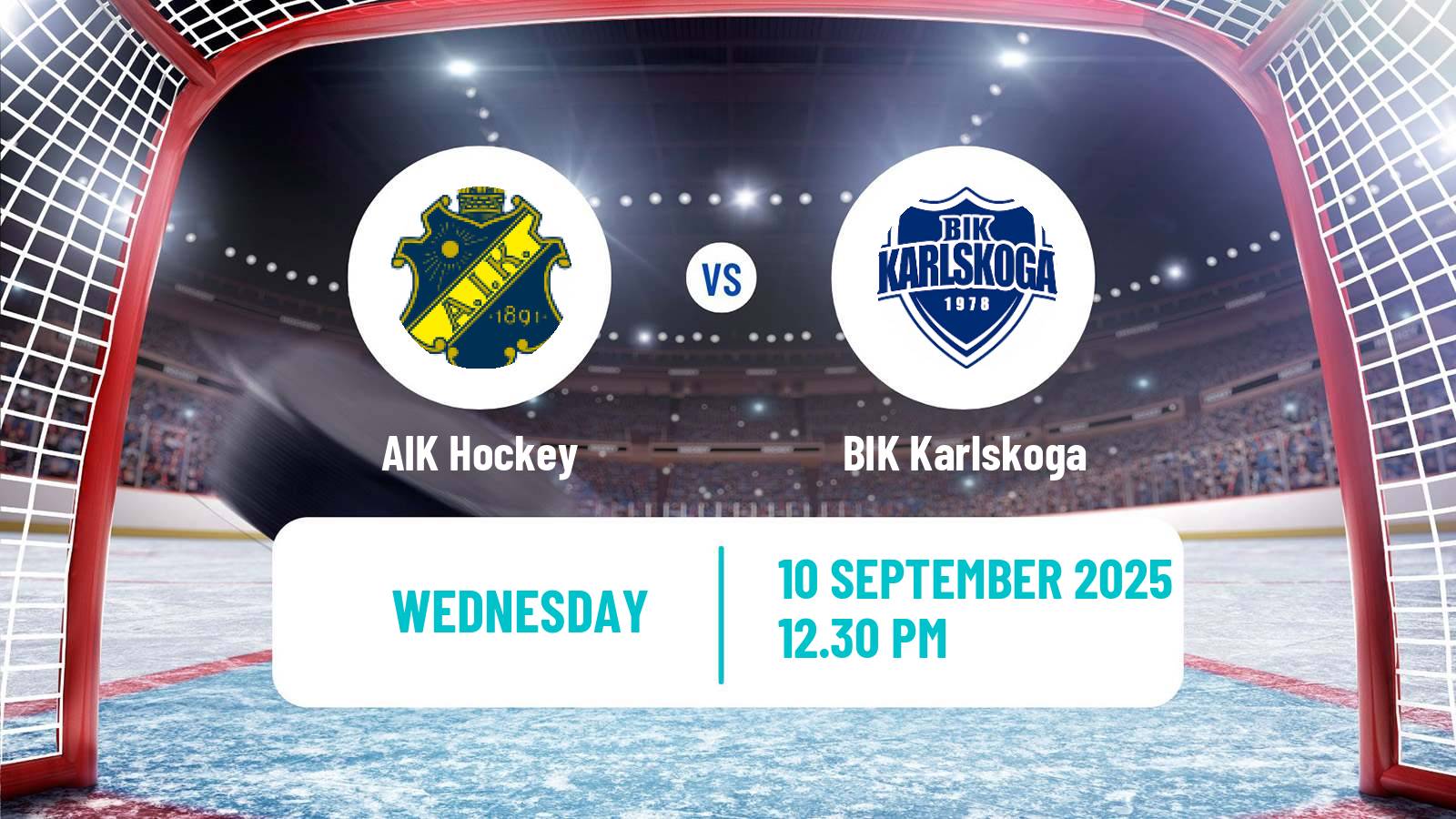 Hockey Club Friendly Ice Hockey AIK - BIK Karlskoga