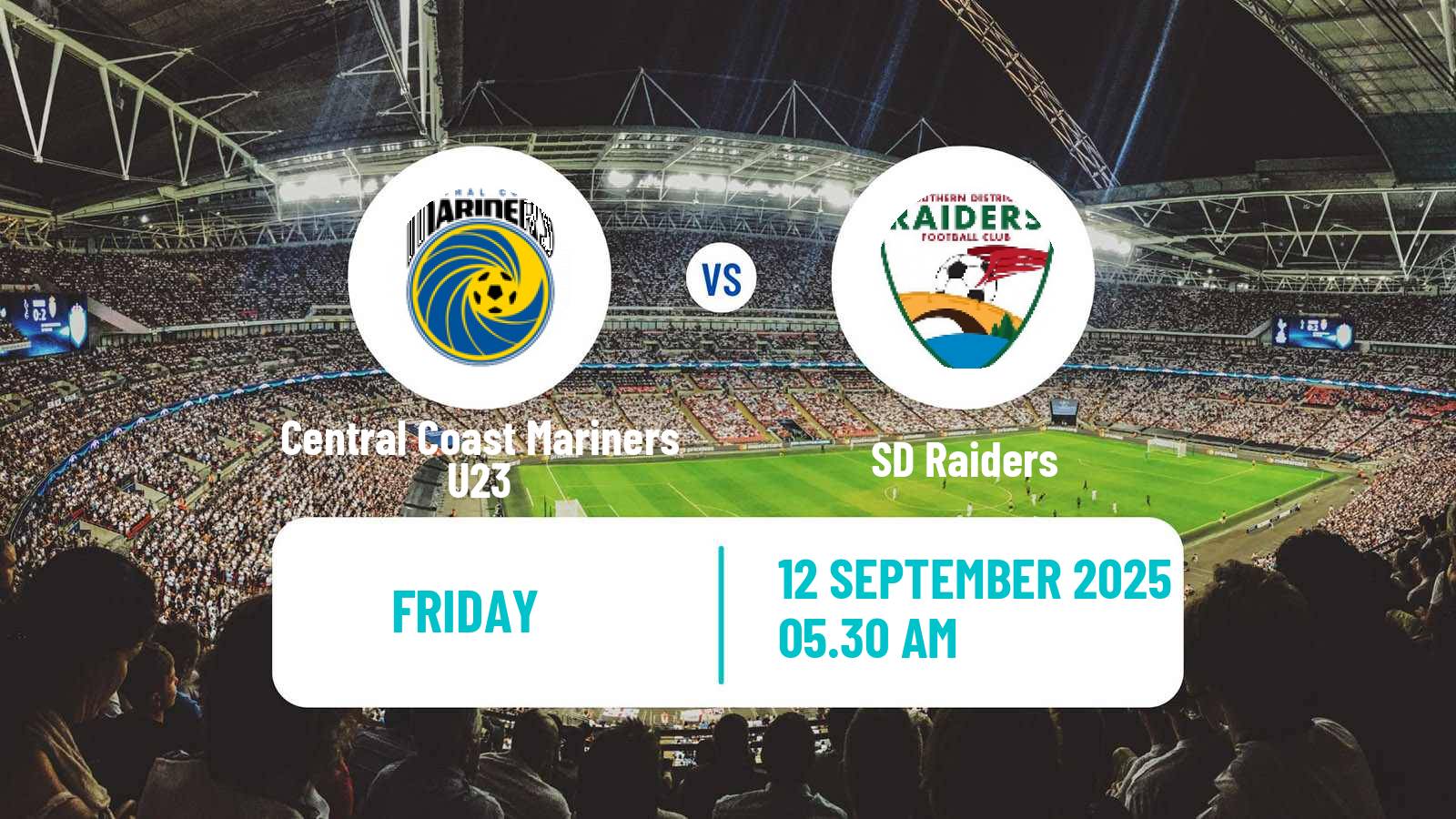 Soccer Australian NSW League One Central Coast Mariners U23 - SD Raiders