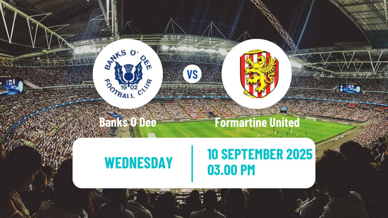 Soccer Scottish Highland League Banks O Dee - Formartine United