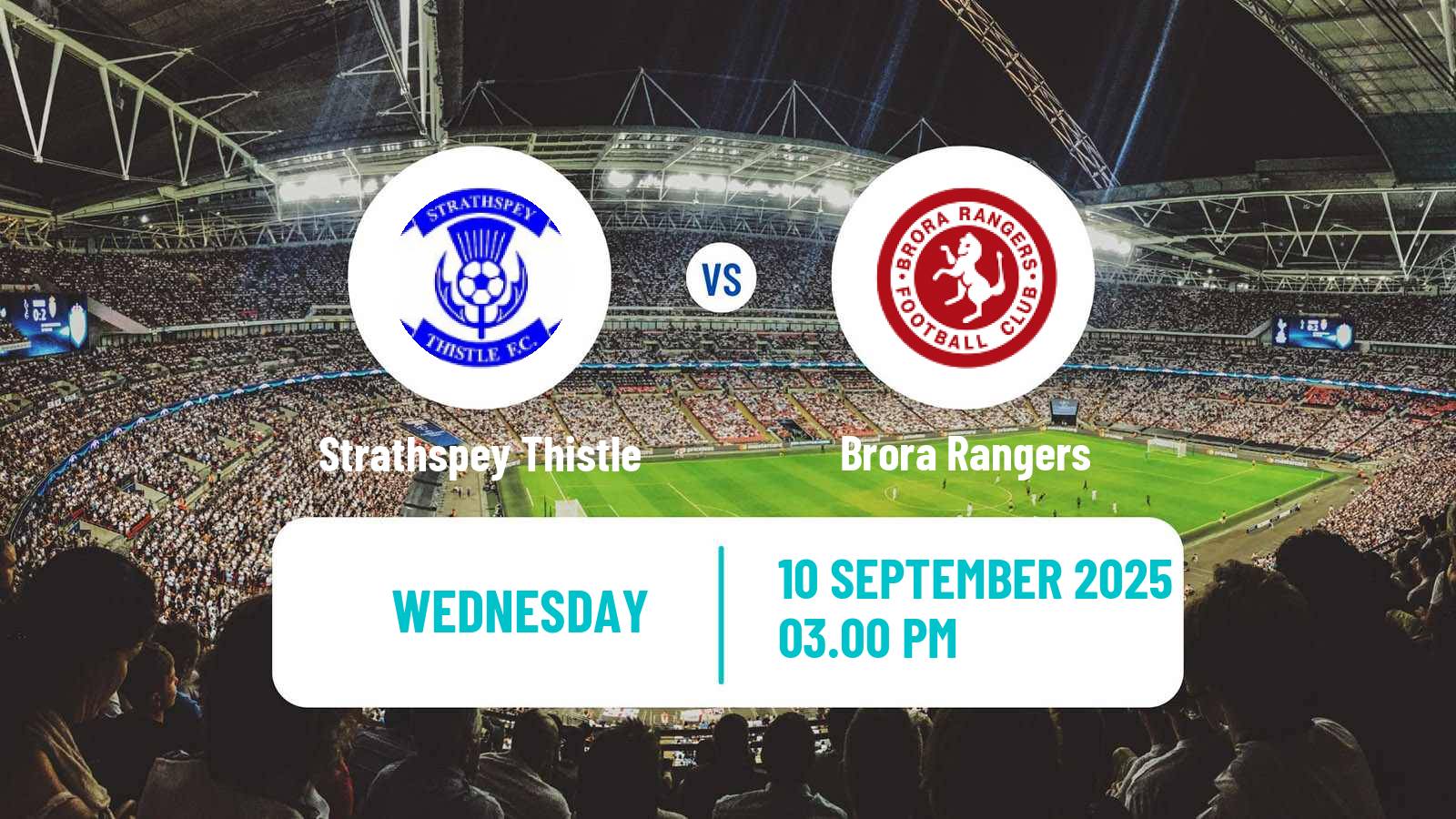 Soccer Scottish Highland League Strathspey Thistle - Brora Rangers