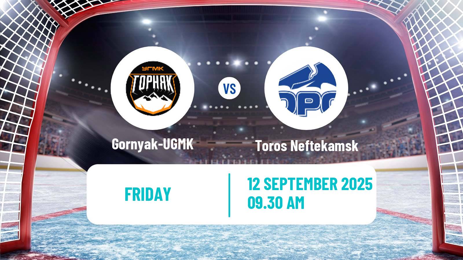 Hockey VHL Gornyak-UGMK - Toros Neftekamsk