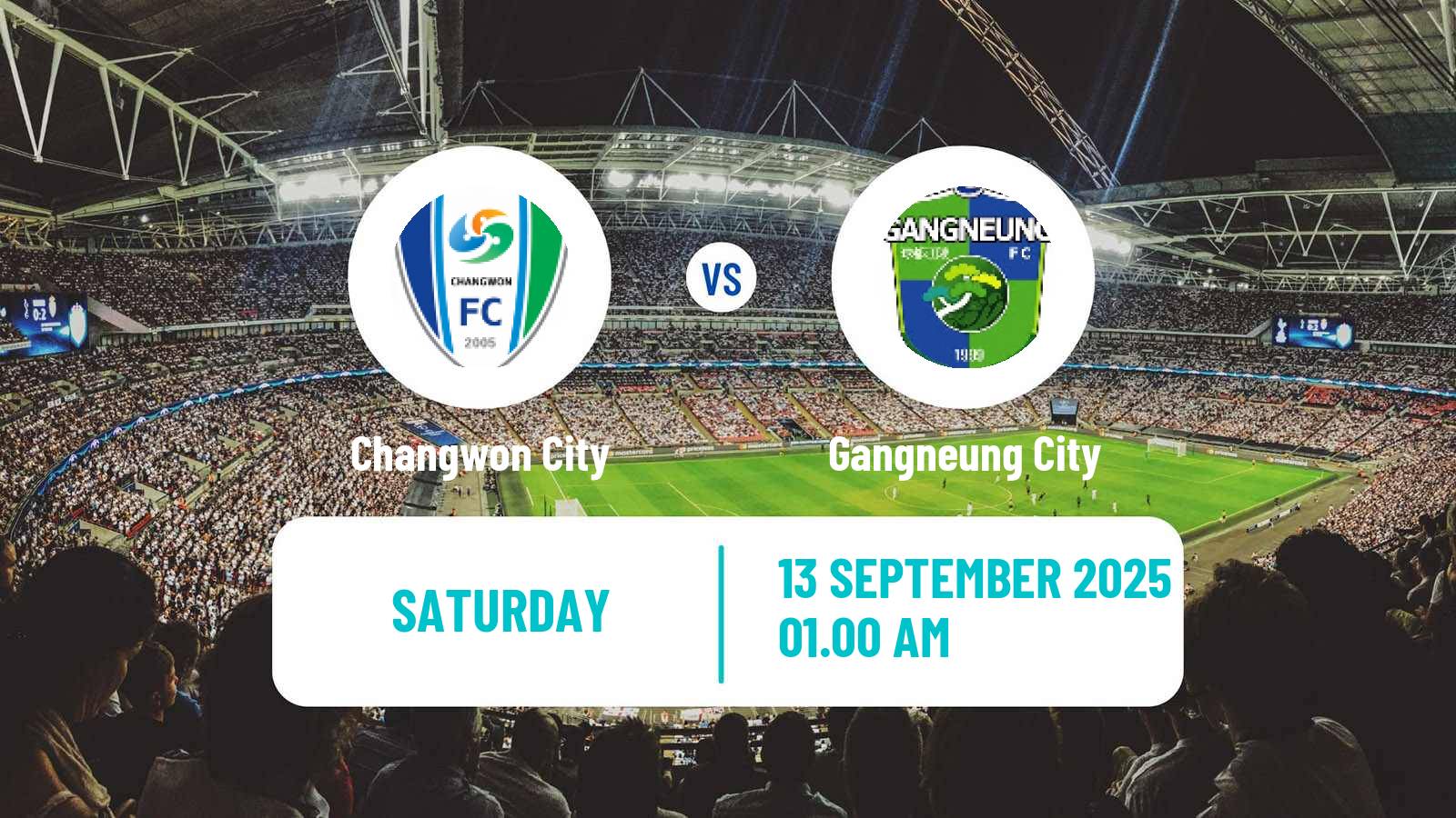 Soccer South Korean K3 League Changwon City - Gangneung City