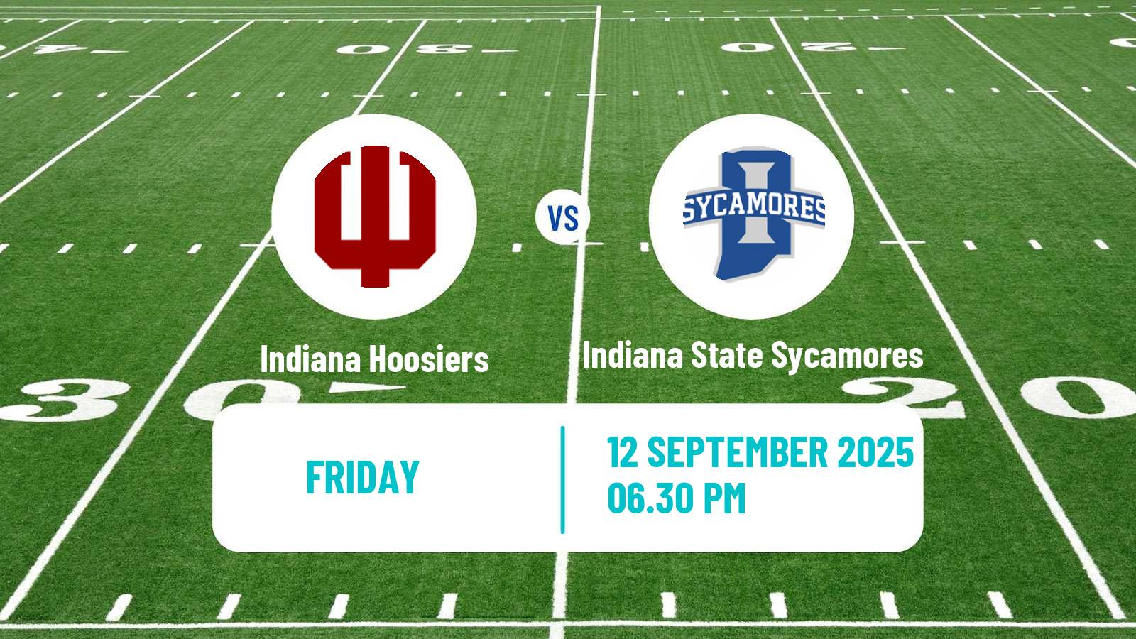 American football NCAA College Football Indiana Hoosiers - Indiana State Sycamores
