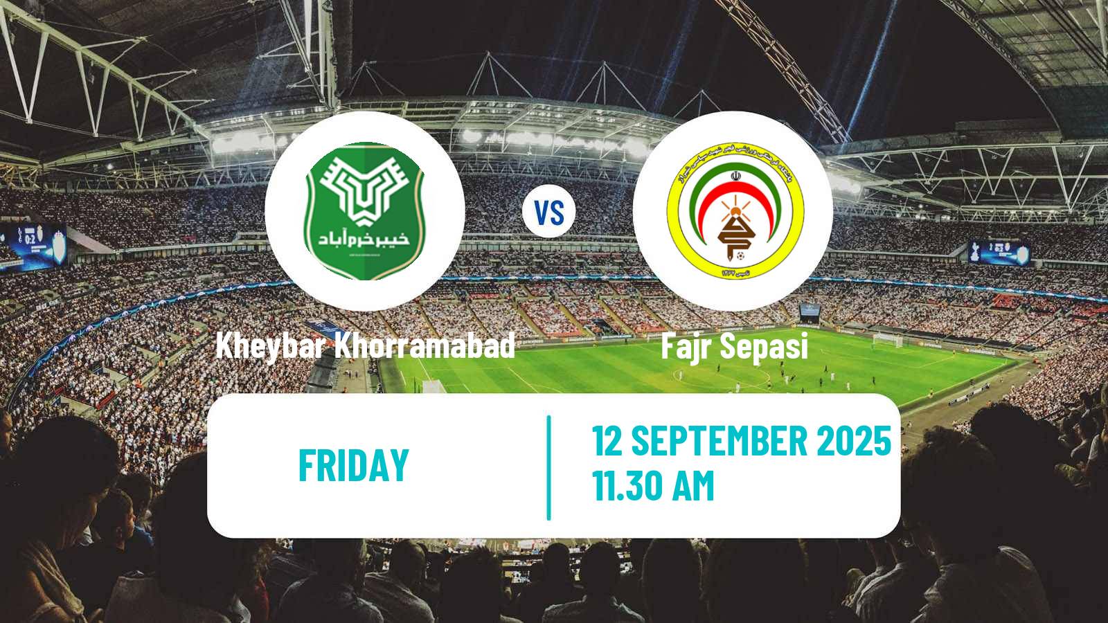 Soccer Iran Pro League Kheybar Khorramabad - Fajr Sepasi