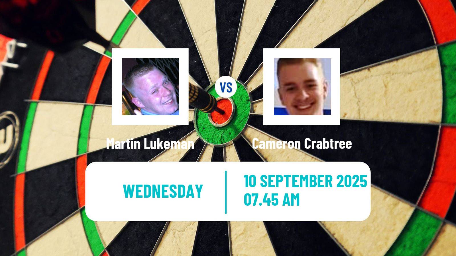 Darts Players Championship 27 Martin Lukeman - Cameron Crabtree