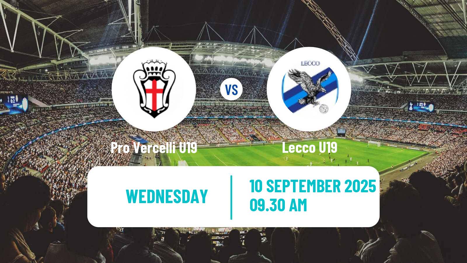 Soccer Coppa Italia Primavera Pro Vercelli U19 - Lecco U19