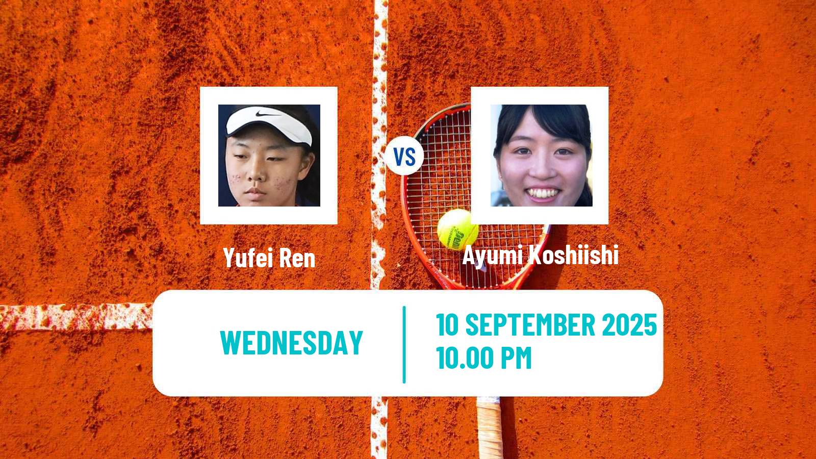 Tennis ITF W50 Guiyang Women Yufei Ren - Ayumi Koshiishi