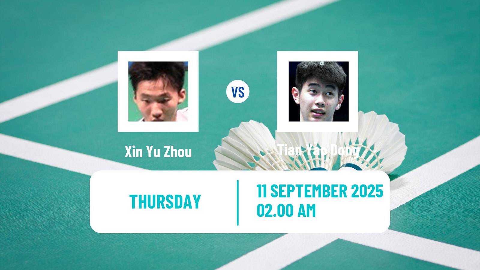 Badminton BWF World Tour Vietnam Open Men Xin Yu Zhou - Tian Yao Dong