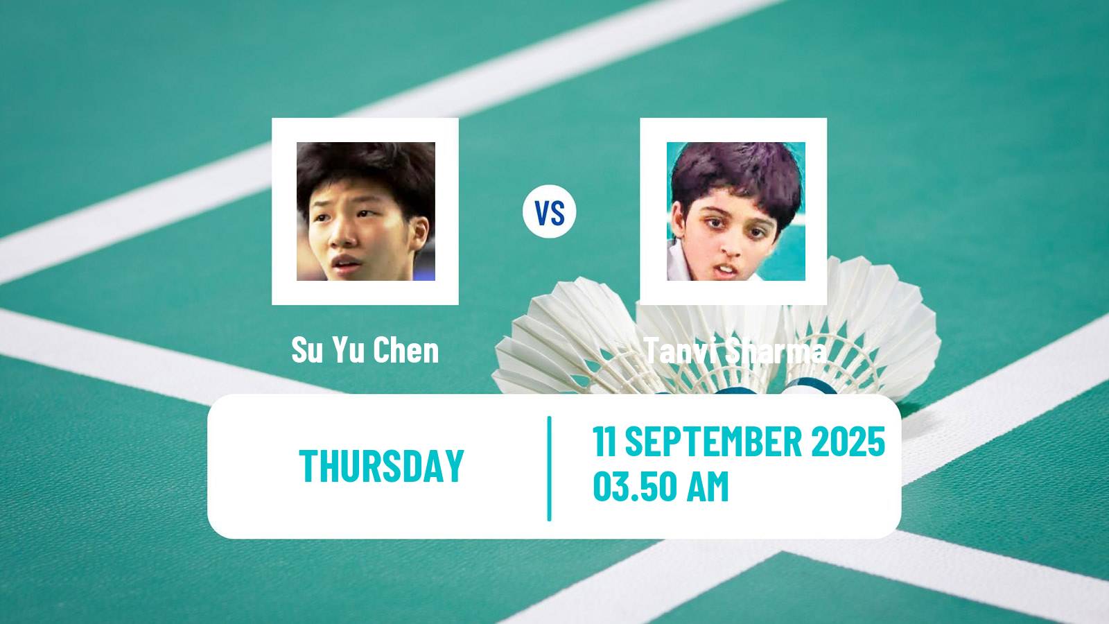 Badminton BWF World Tour Vietnam Open Women Su Yu Chen - Tanvi Sharma