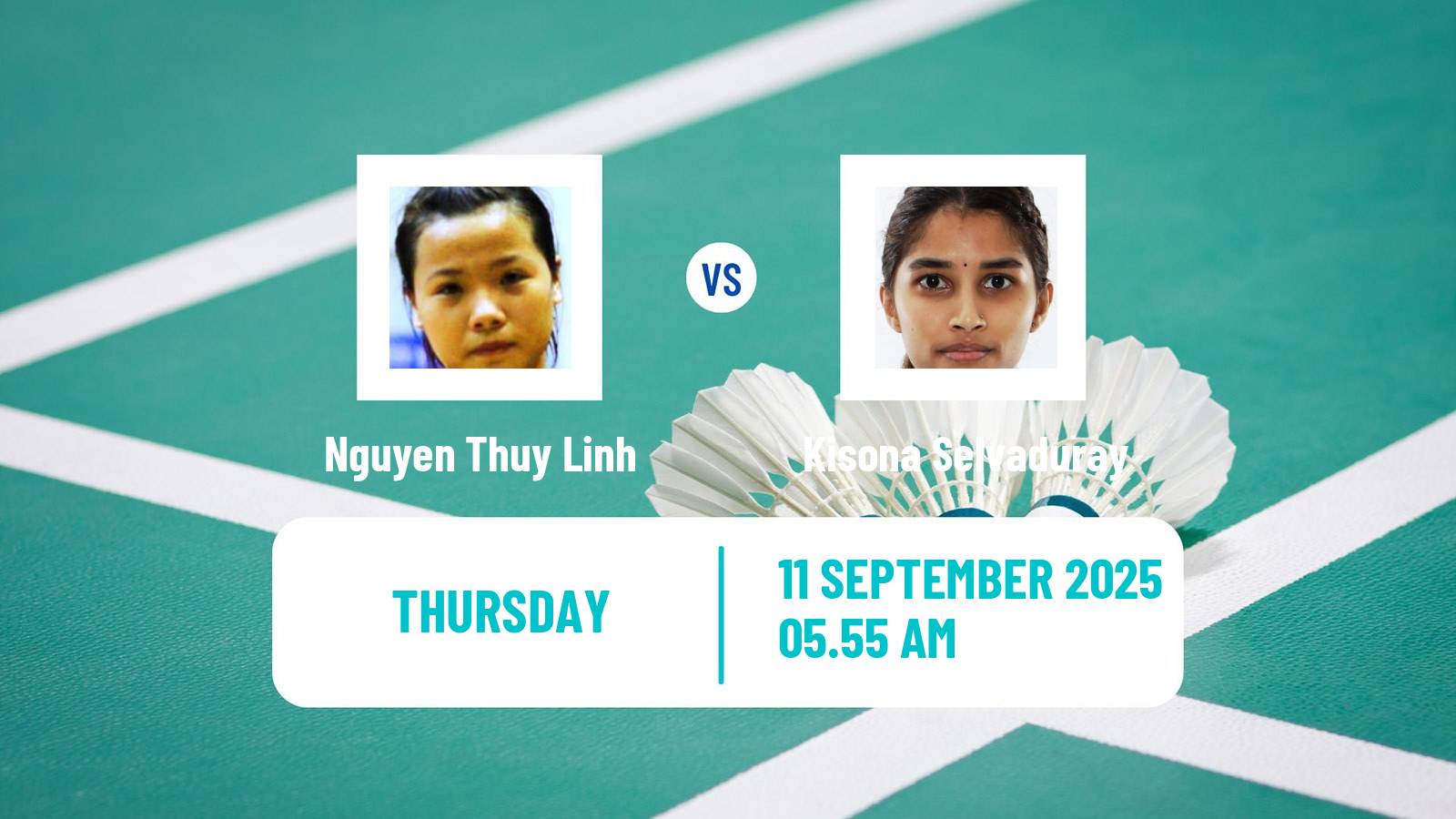 Badminton BWF World Tour Vietnam Open Women Nguyen Thuy Linh - Kisona Selvaduray