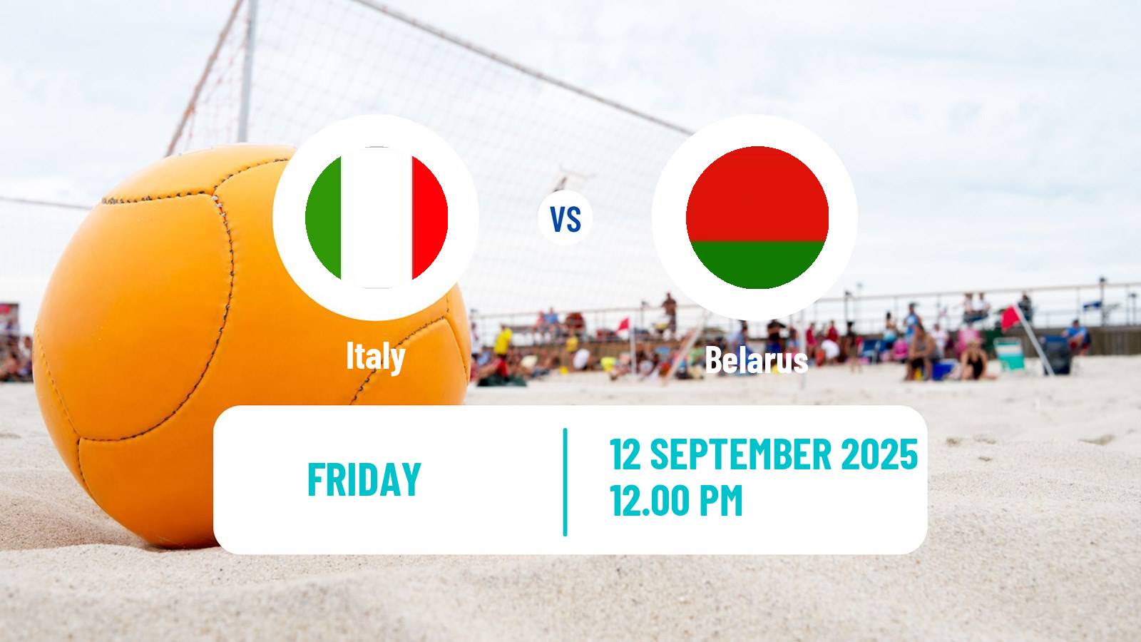 Beach soccer EBSL Superfinal Italy - Belarus