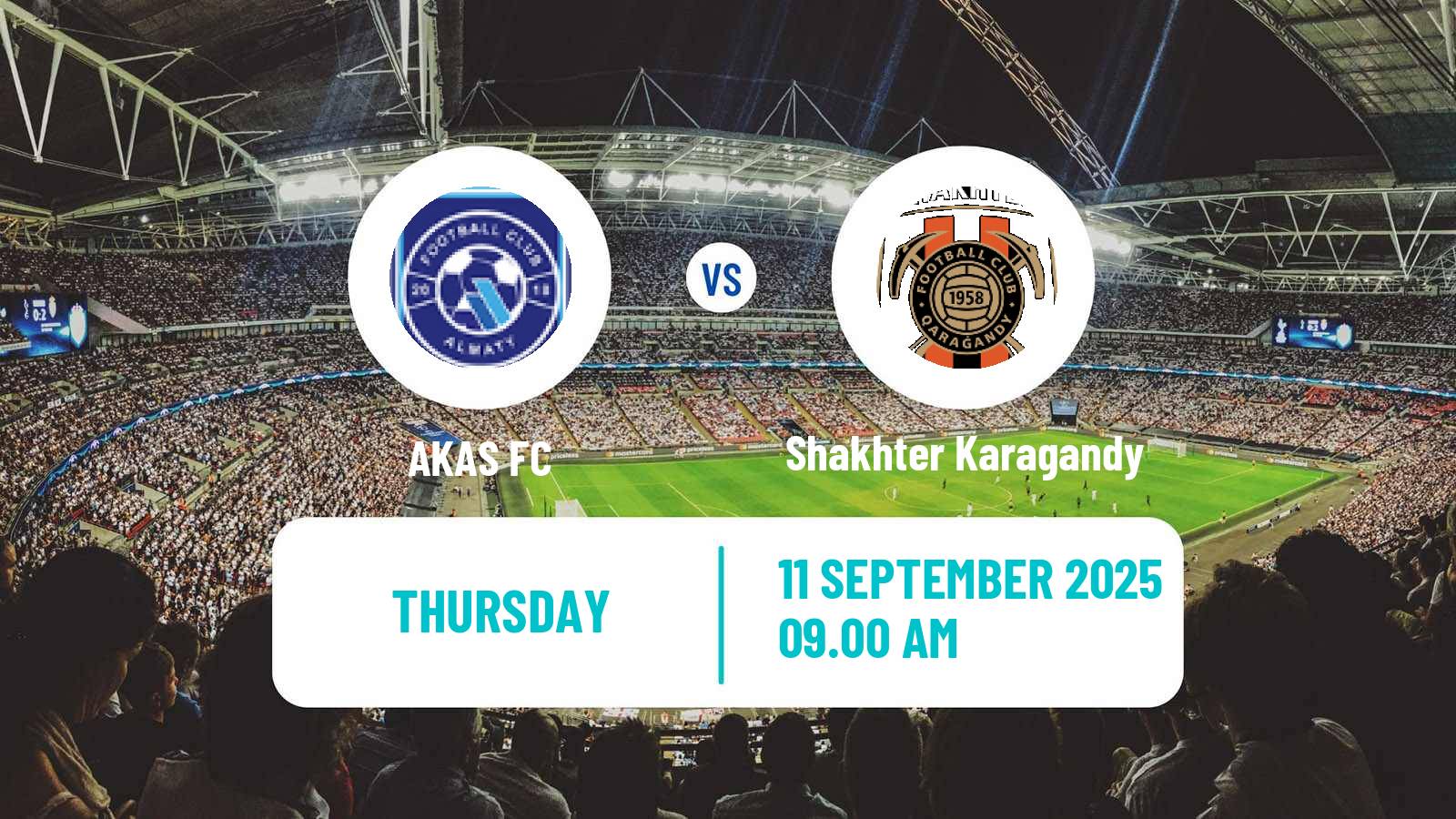 Soccer Kazakh First Division AKAS - Shakhter Karagandy