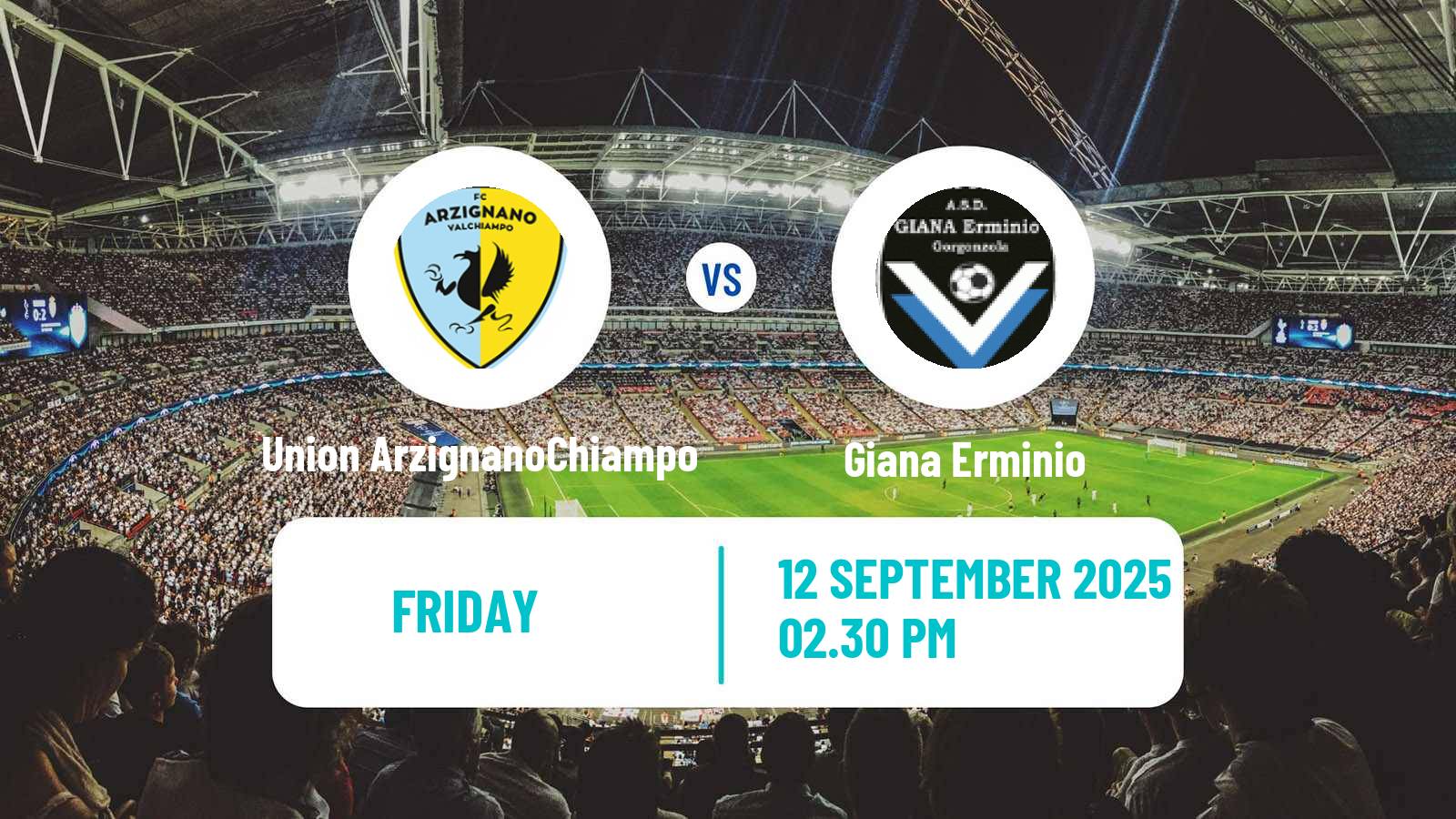 Soccer Italian Serie C Group A Union ArzignanoChiampo - Giana Erminio