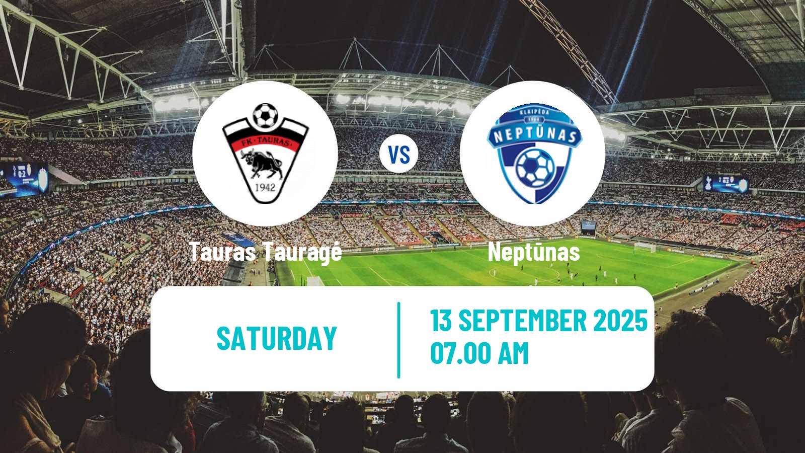 Soccer Lithuanian Division 2 Tauras Tauragė - Neptūnas